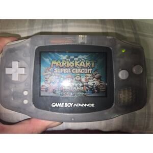 Nintendo Game Boy Advance Clear Glacier Handheld Console Tested Working